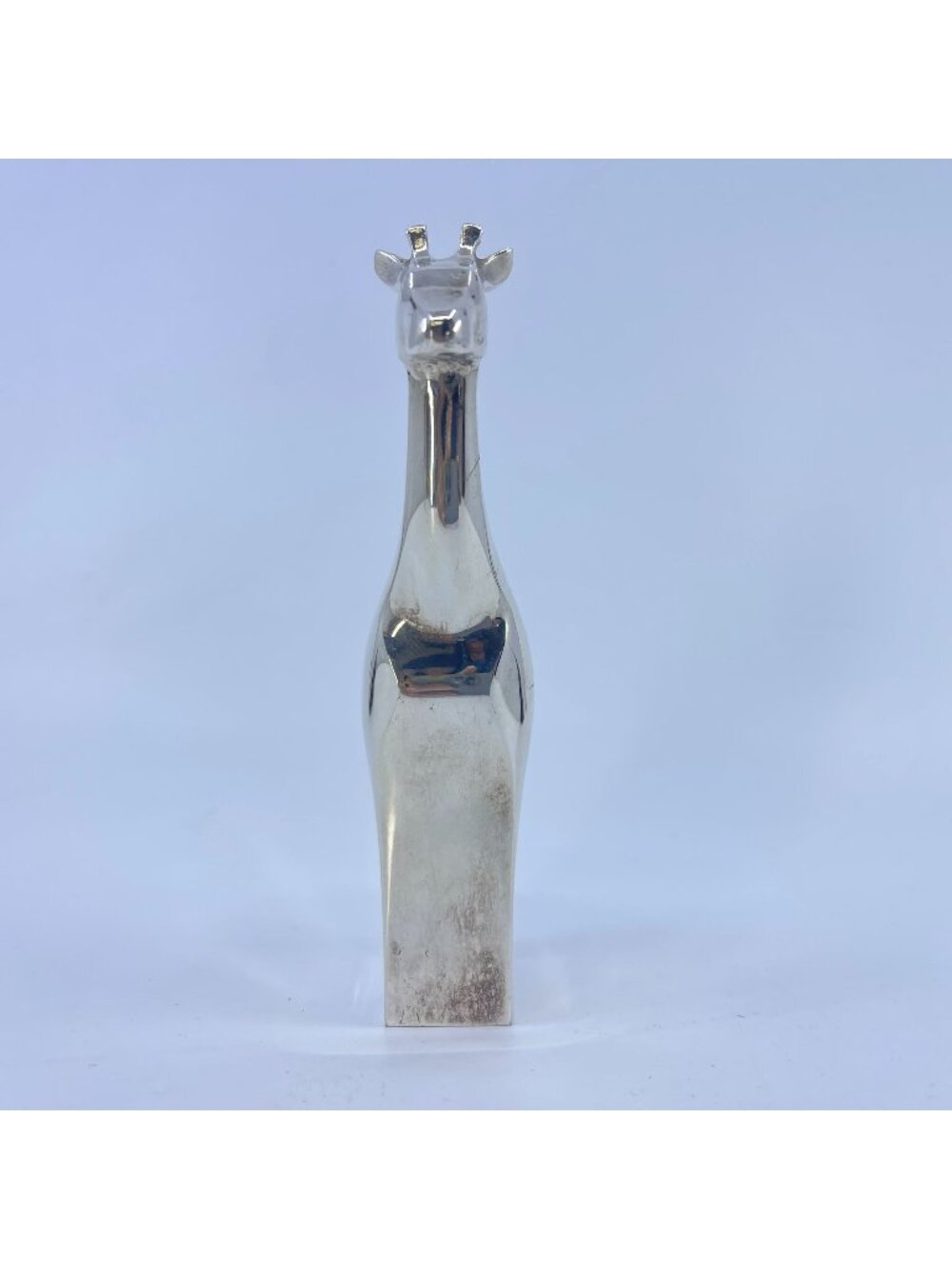 vintage dansk international designs silver-plated giraffe figurine paperweight
